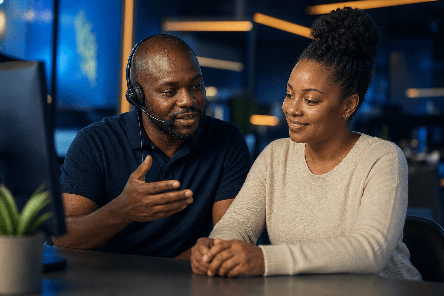 Support specialist helping a user resolve a rewards concern
